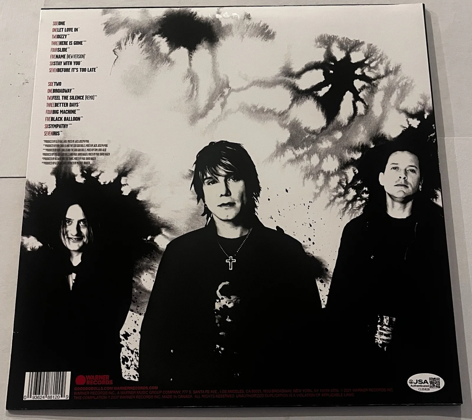 JOHN RZEZNIK SIGNED THE GOO GOO DOLLS GREATEST HITS LP VINYL RECORD ALBUM JSA, изображение 4