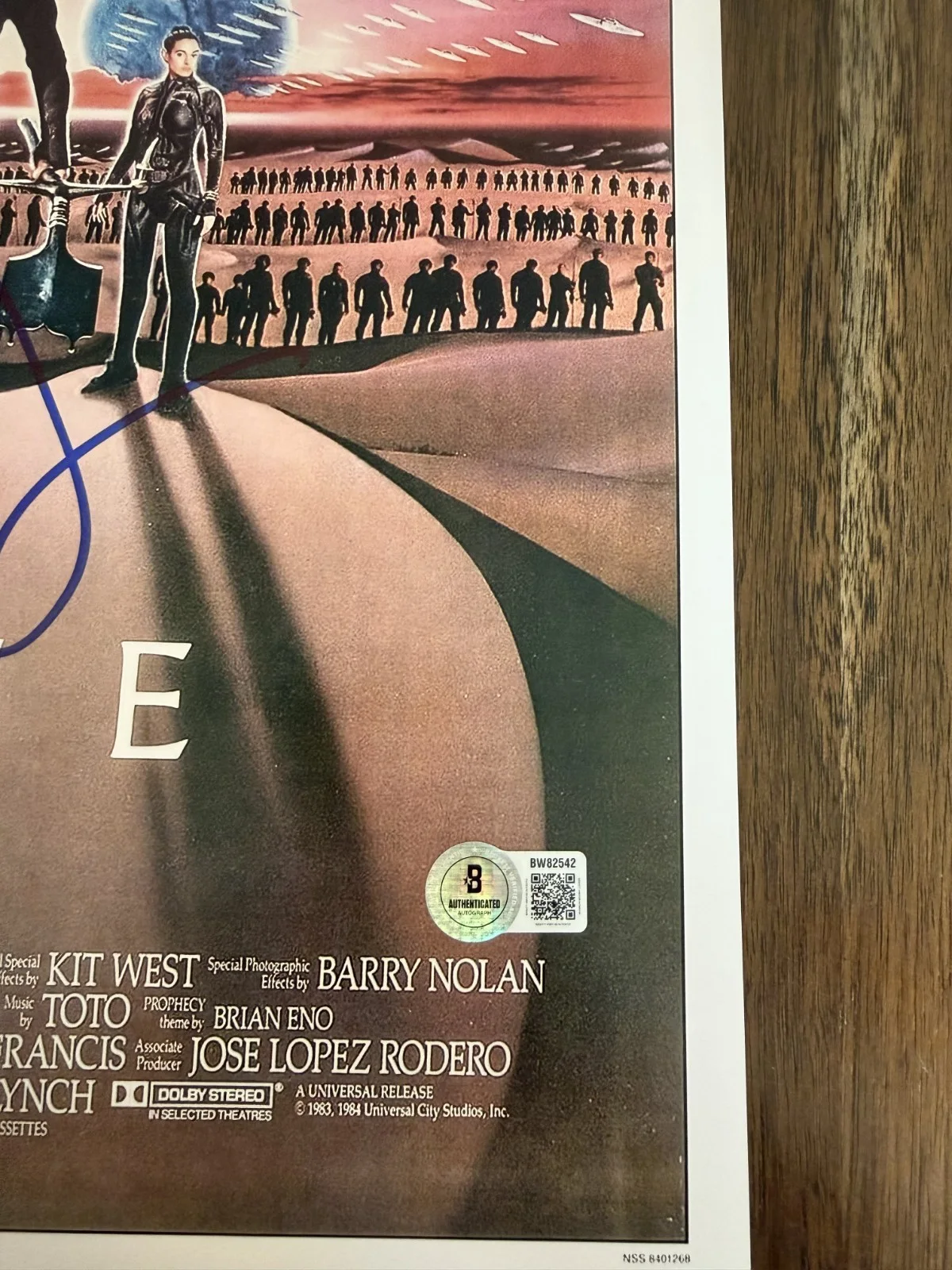 Kyle MacLachlan ‘Dune’ Signed 12x18 Photo 'Paul Atreides' Beckett, изображение 2