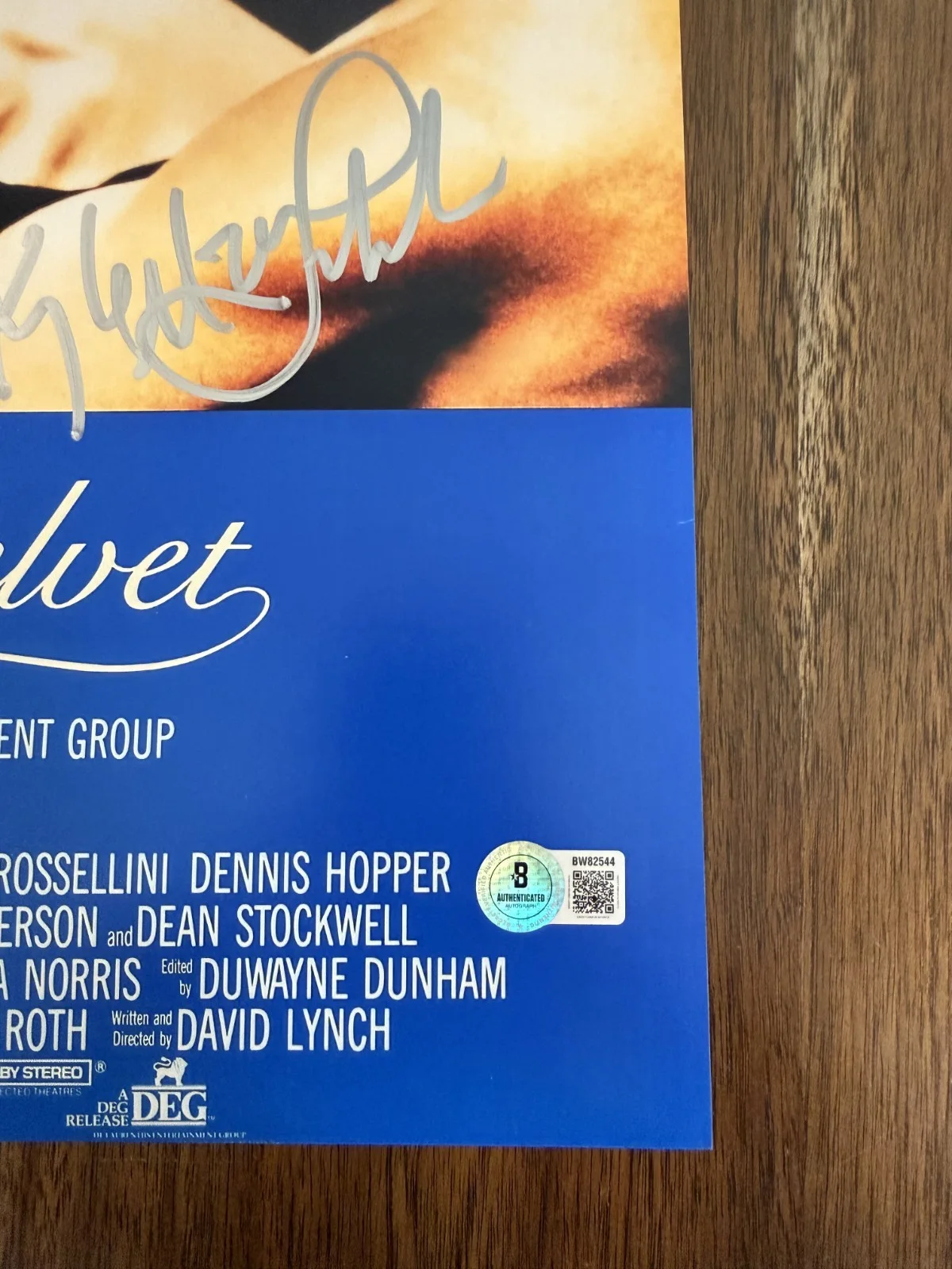 Kyle MacLachlan ‘Blue Velvet’ Signed 12x18 Photo 'Jeffrey Beaumont' Beckett, изображение 2