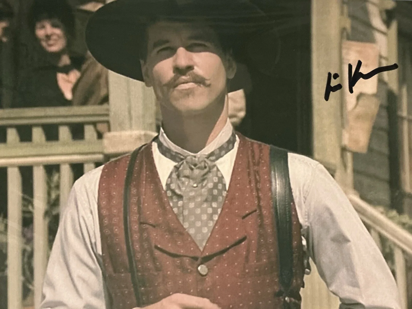 Val Kilmer — VAL KILMER SIGNED AUTO TOMBSTONE DOC HOLLIDAY 8X10 COLOR PHOTO COA