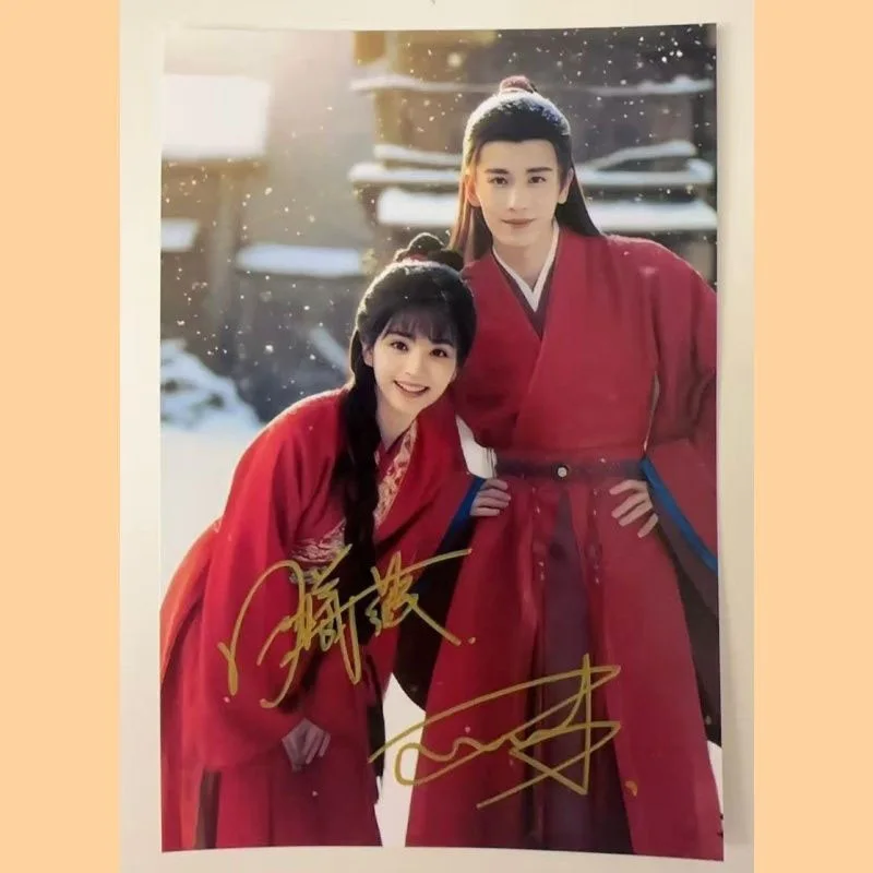 Zhang Ling He Tian Xiwei Autographed Signed Photo Cards 6in, изображение 2