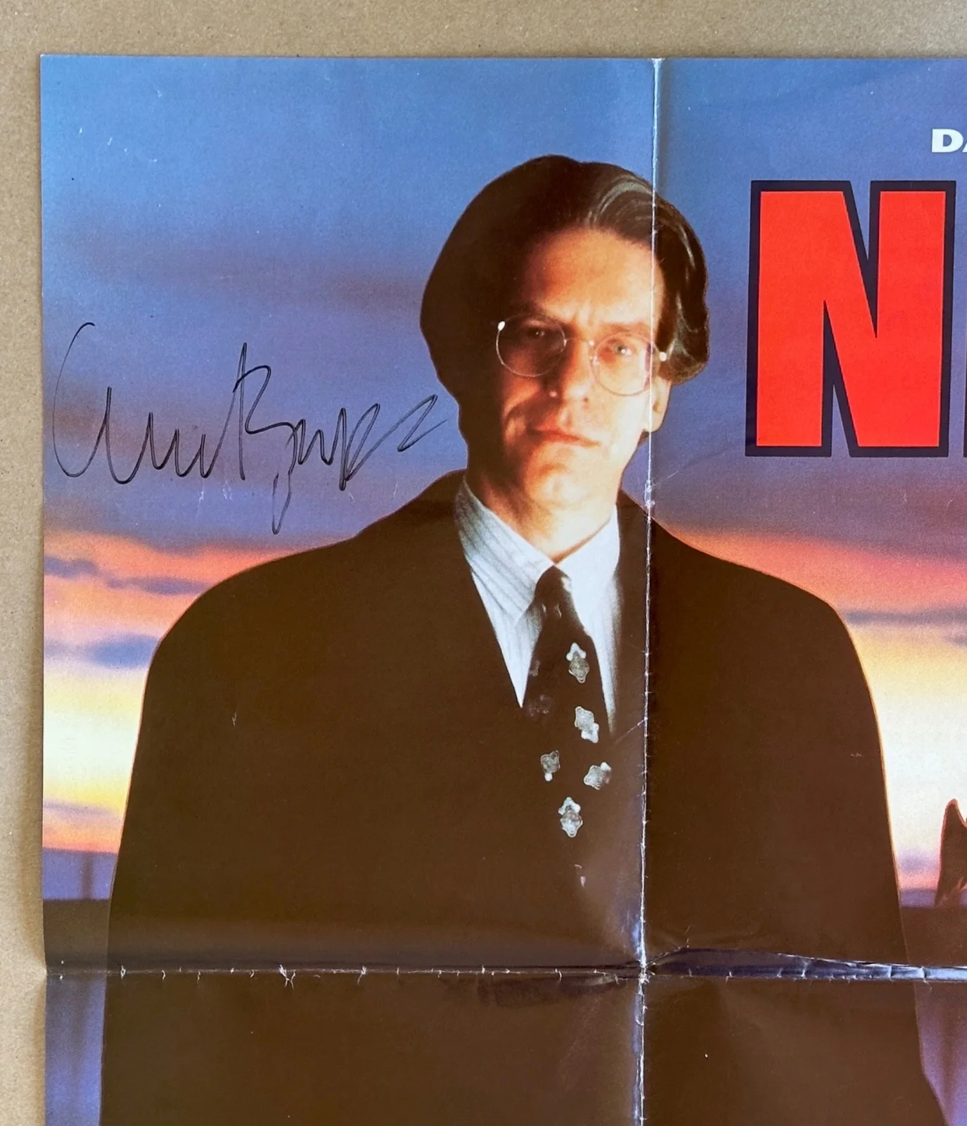 Clive Barker — NIGHTBREED David Cronenberg CLIVE BARKER Signed AUTOGRAPHED 30x40 QUAD POSTER, image 2