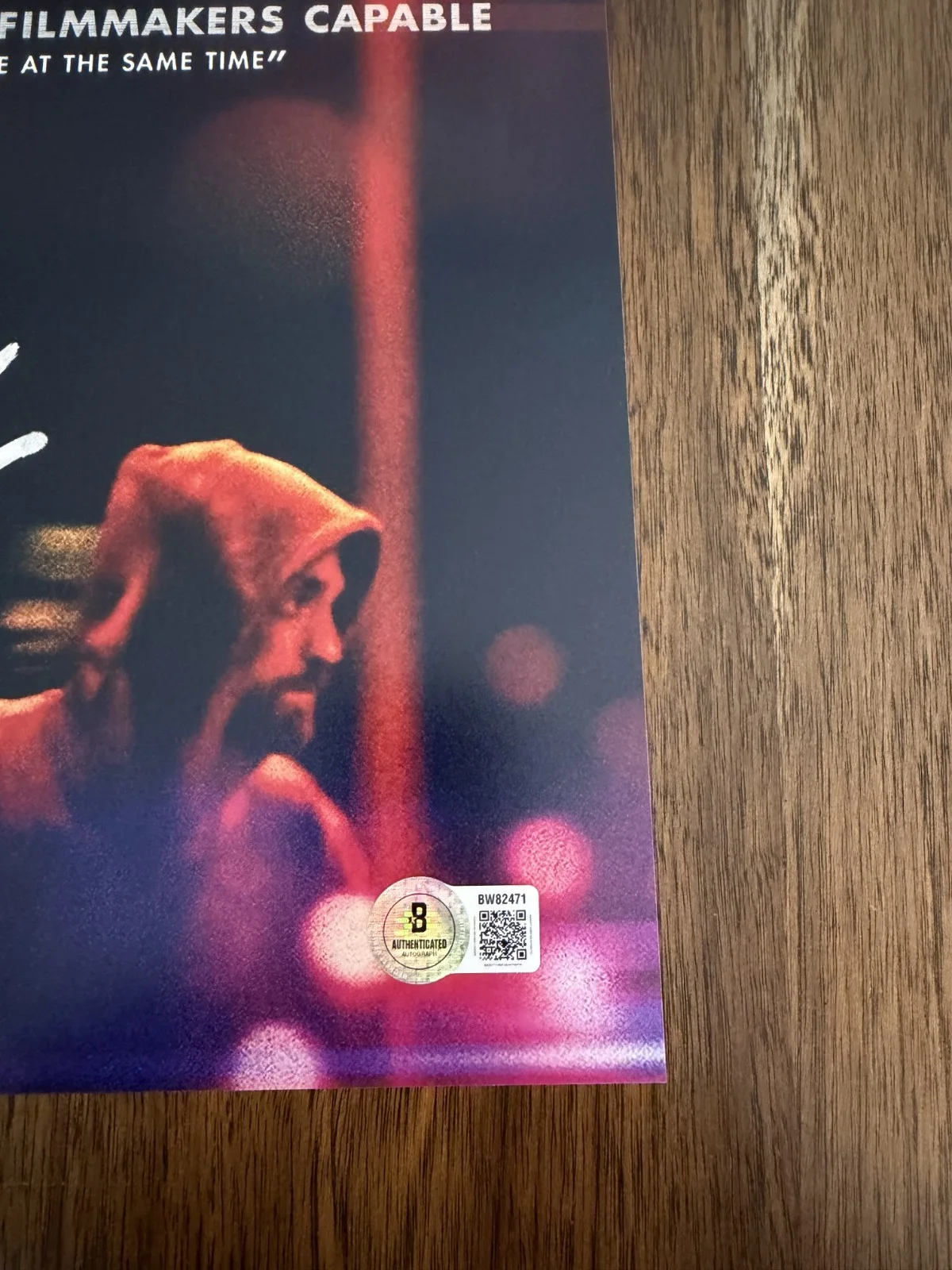 Benny Safdie ‘Good Time' Director Signed 12x18 Photo 'Nick Nikas' Beckett, изображение 2