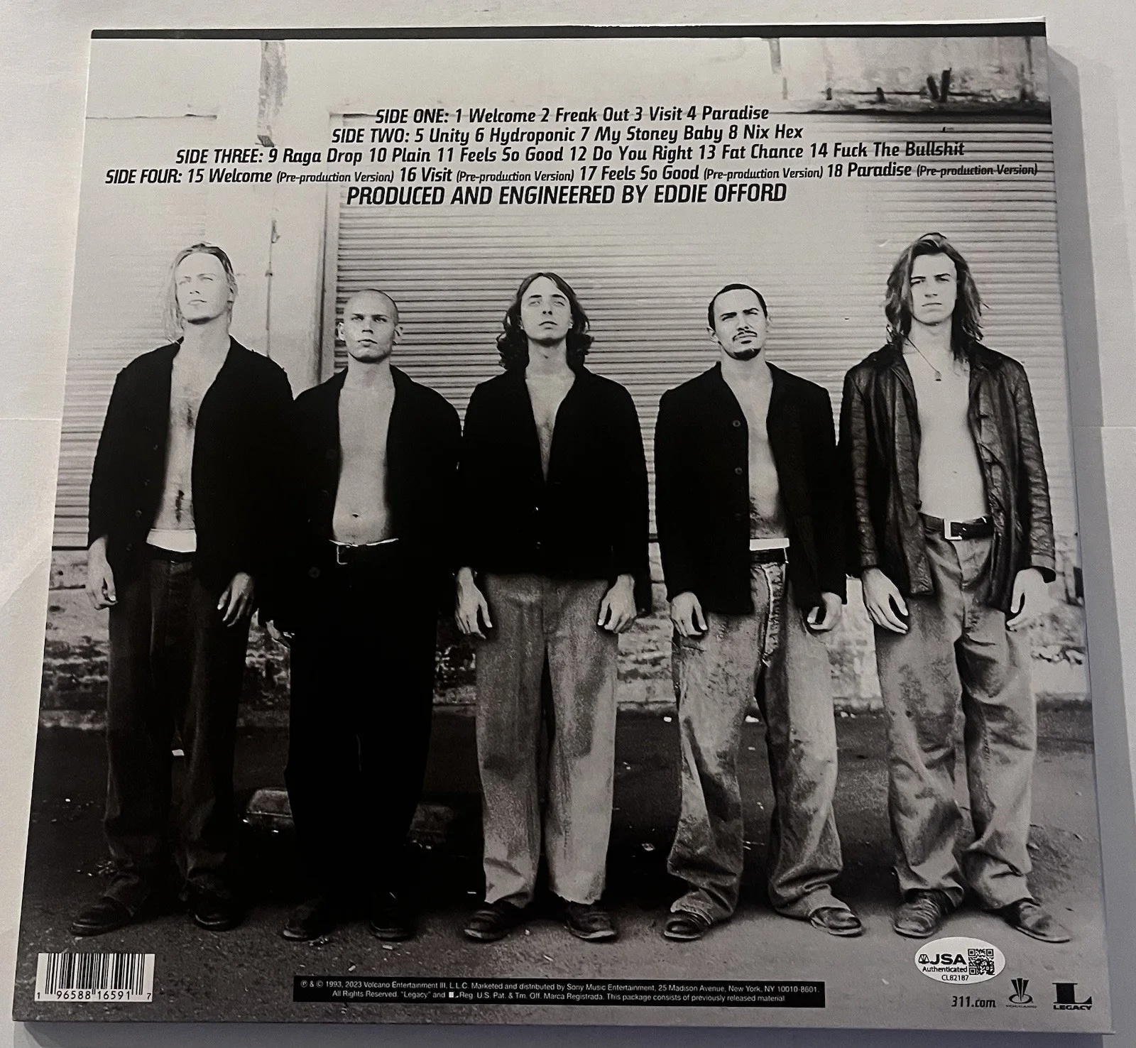 311 BAND SIGNED MUSIC LP VINYL RECORD ALBUM NICK HEXUM +2 JSA COA, изображение 4