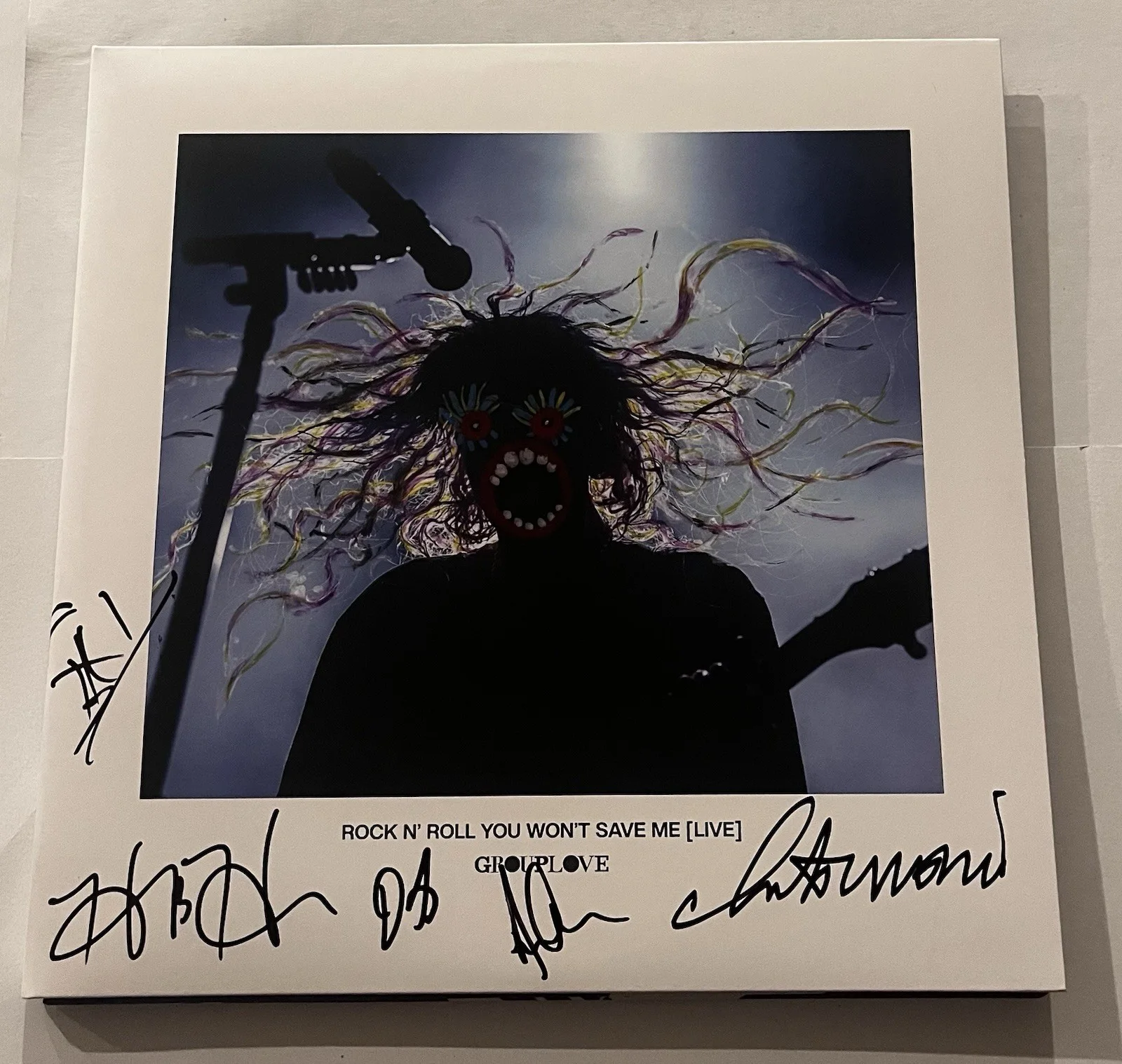 GROUPLOVE SIGNED ROCK N' ROLL YOU WON'T SAVE ME LP VINYL RECORD ALBUM JSA COA, изображение 3