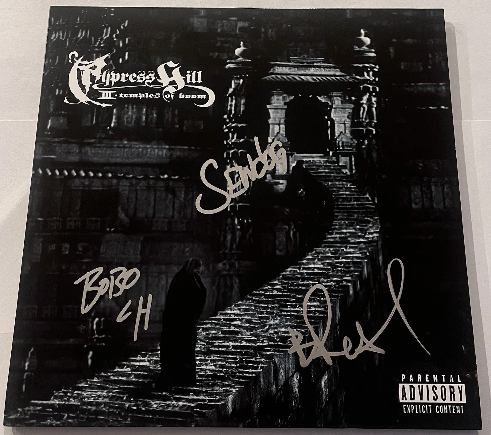 CYPRESS HILL SIGNED TEMPLES OF BOOM LP VINYL RECORD ALBUM B-REAL SEN DOG JSA COA, изображение 3