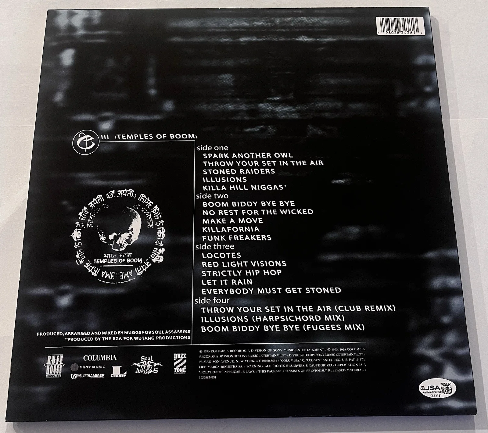 CYPRESS HILL SIGNED TEMPLES OF BOOM LP VINYL RECORD ALBUM B-REAL SEN DOG JSA COA, изображение 5