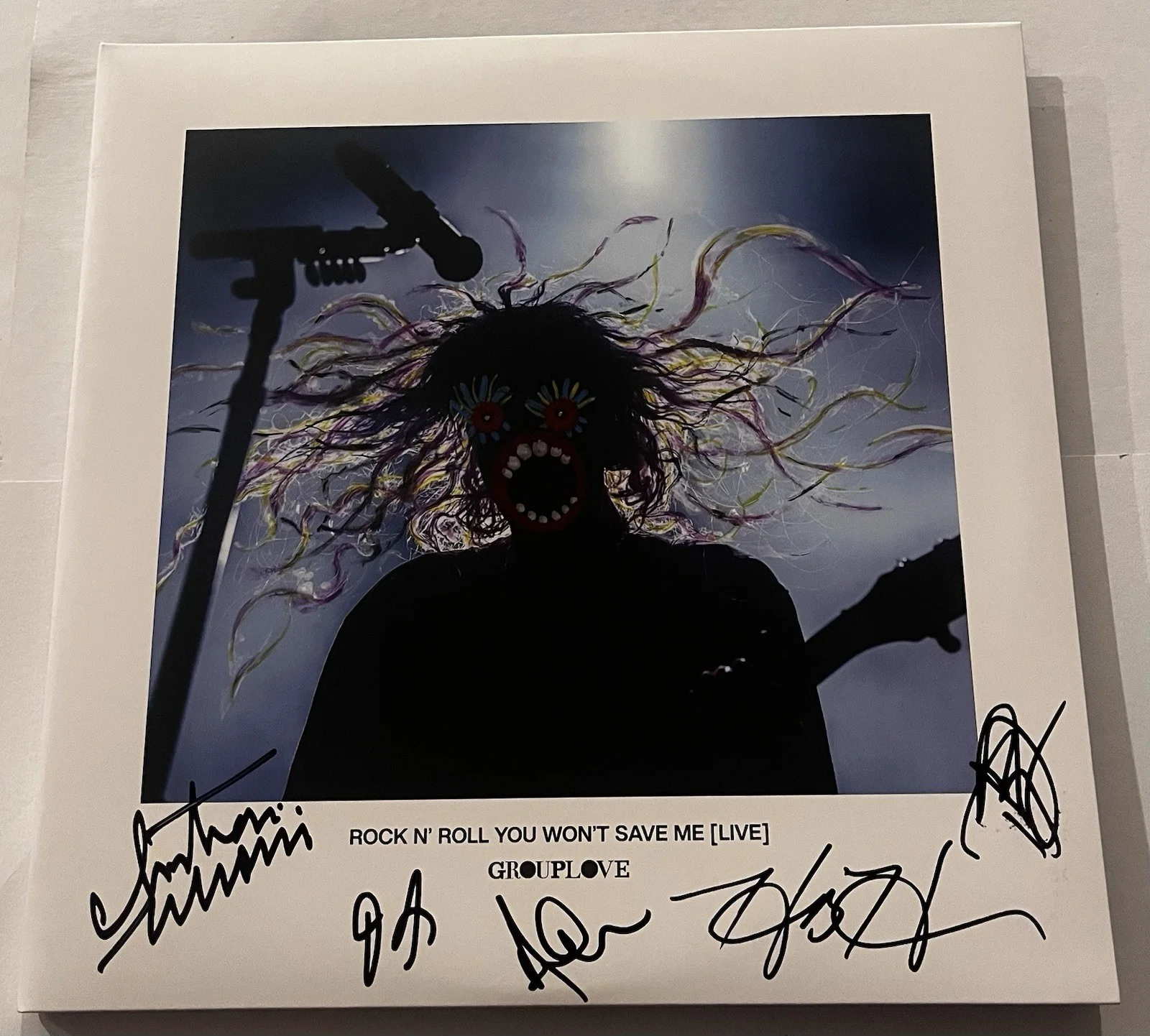 GROUPLOVE SIGNED ROCK N' ROLL YOU WON'T SAVE ME LP VINYL RECORD ALBUM JSA COA, image 3