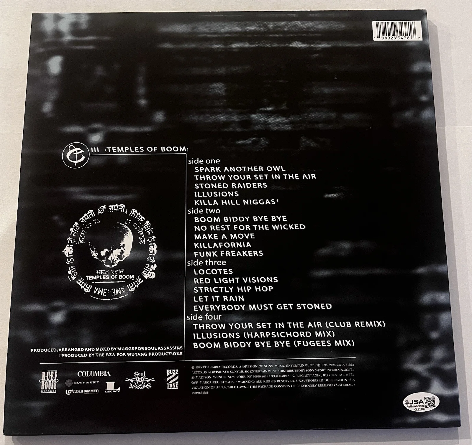 CYPRESS HILL SIGNED TEMPLES OF BOOM LP VINYL RECORD ALBUM B-REAL SEN DOG JSA COA, изображение 4