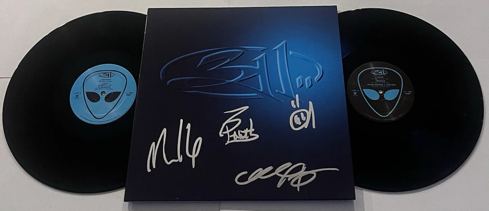 311 BAND SIGNED SELF-TITLED LP VINYL RECORD ALBUM NICK HEXUM +3 JSA COA, изображение 2