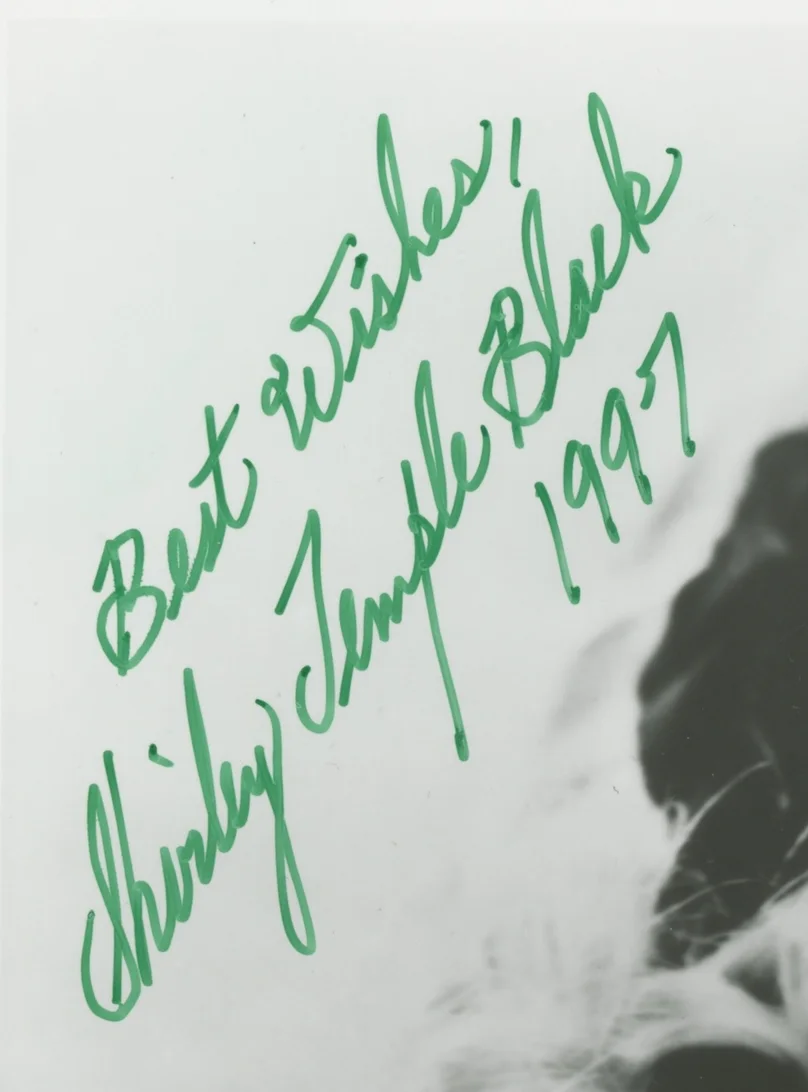 Shirley Temple Child Star Autographed Signed 8x10 Photo AMCo COA 26183, image 2