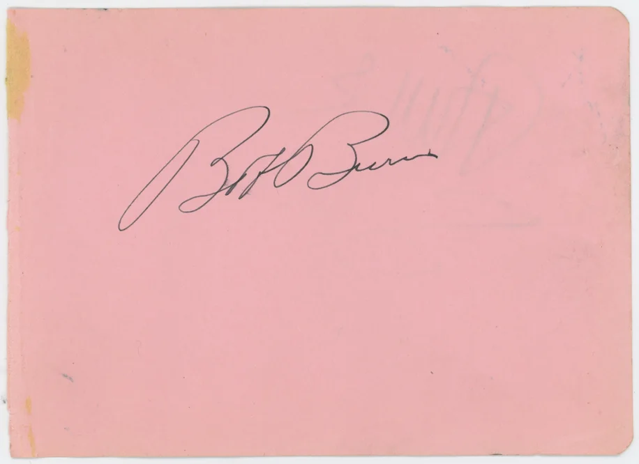 Anne Shirley & Bob Burns Autographed Signed Album Page AMCo COA 25028, image 2