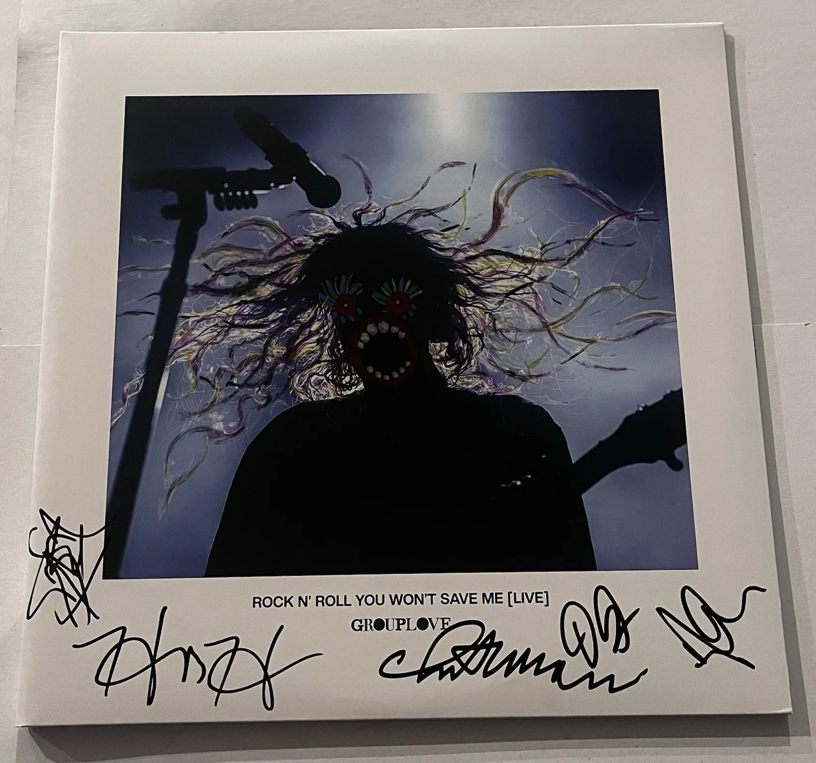 GROUPLOVE SIGNED ROCK N' ROLL YOU WON'T SAVE ME LP VINYL RECORD ALBUM JSA COA, изображение 3