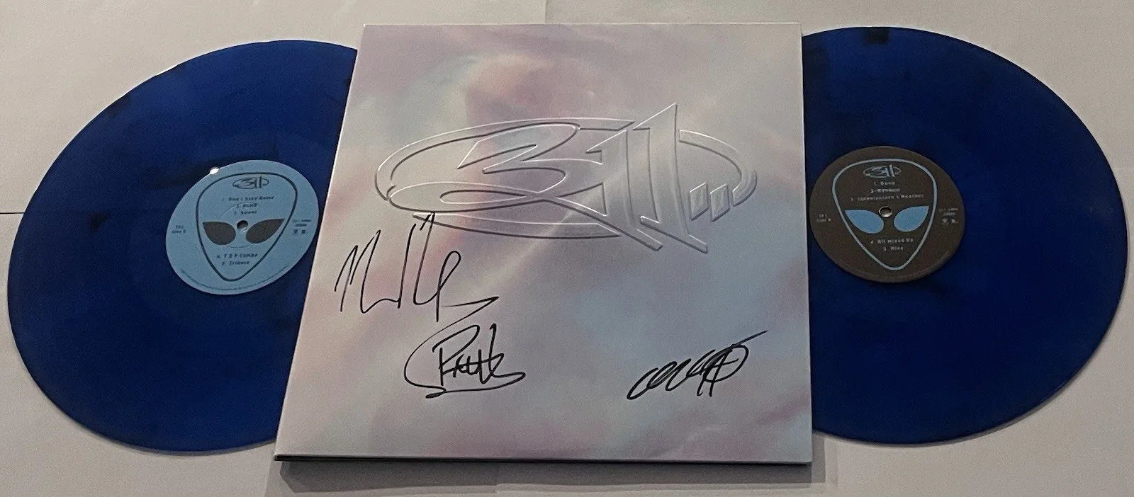 311 BAND SIGNED SELF-TITLED 30 YEARS LP VINYL RECORD ALBUM NICK HEXUM +2 JSA COA, image 2