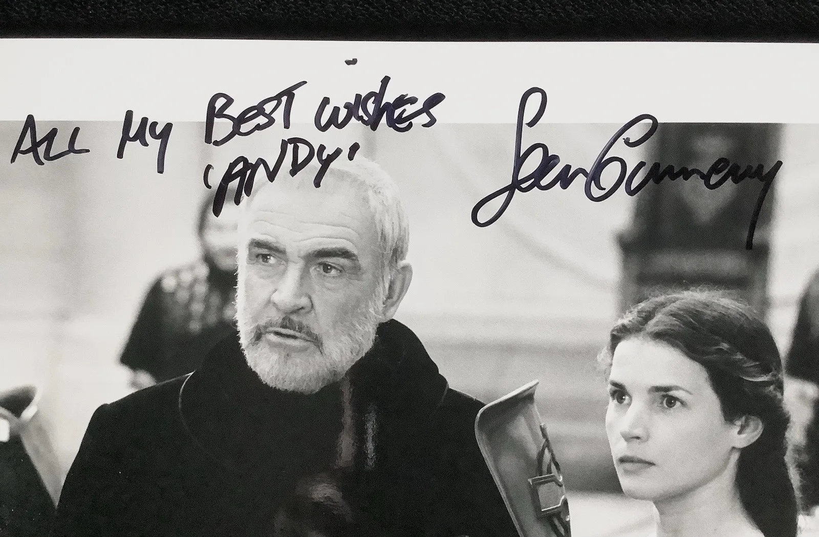 Sean Connery, Julia Ormand — 🔥SEAN CONNERY & JULIA ORMAND Signed Autograph 8x10, First Knight, EXCELLENT!!!, image 2