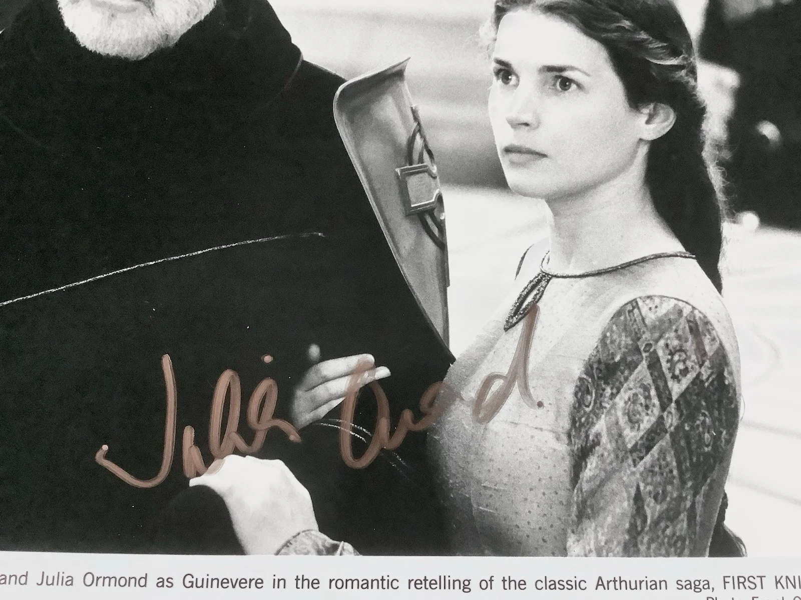 Sean Connery, Julia Ormand — 🔥SEAN CONNERY & JULIA ORMAND Signed Autograph 8x10, First Knight, EXCELLENT!!!, image 3