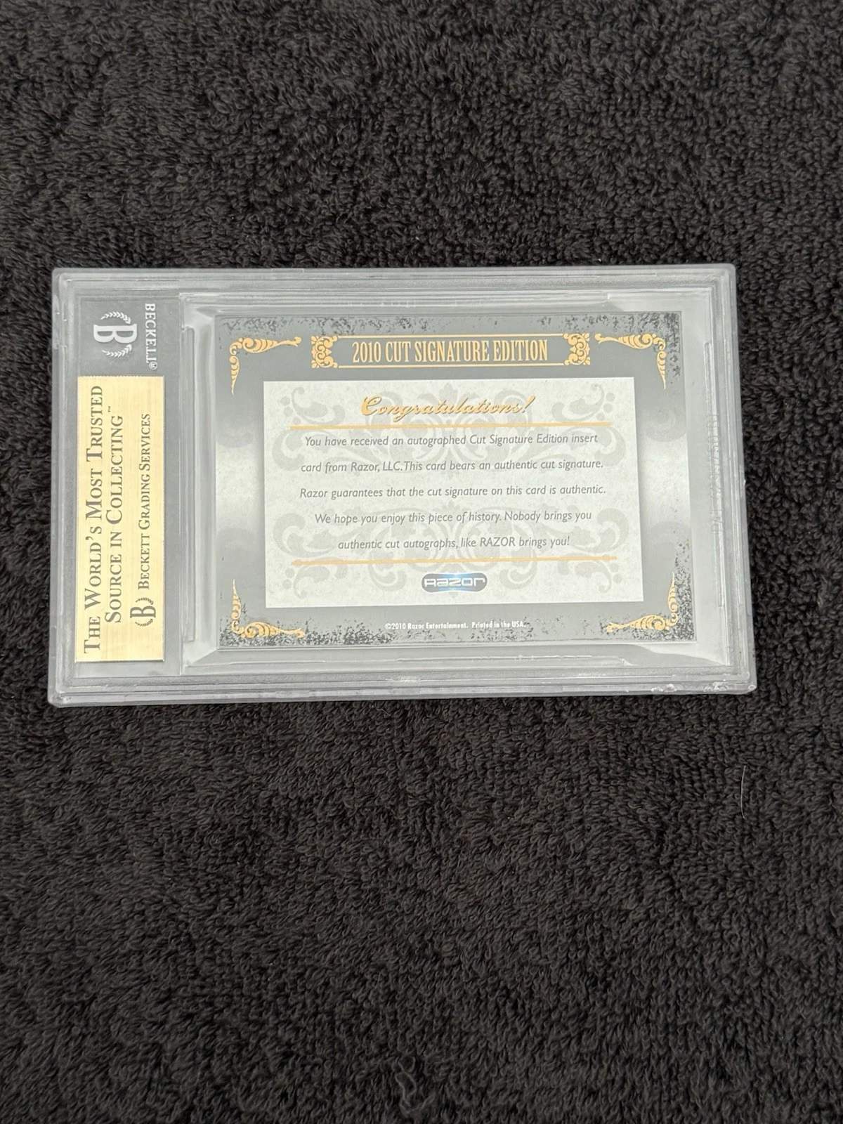 2010 Razor Cut Signature Carmen Electra Auto Signed 1/4, image 2