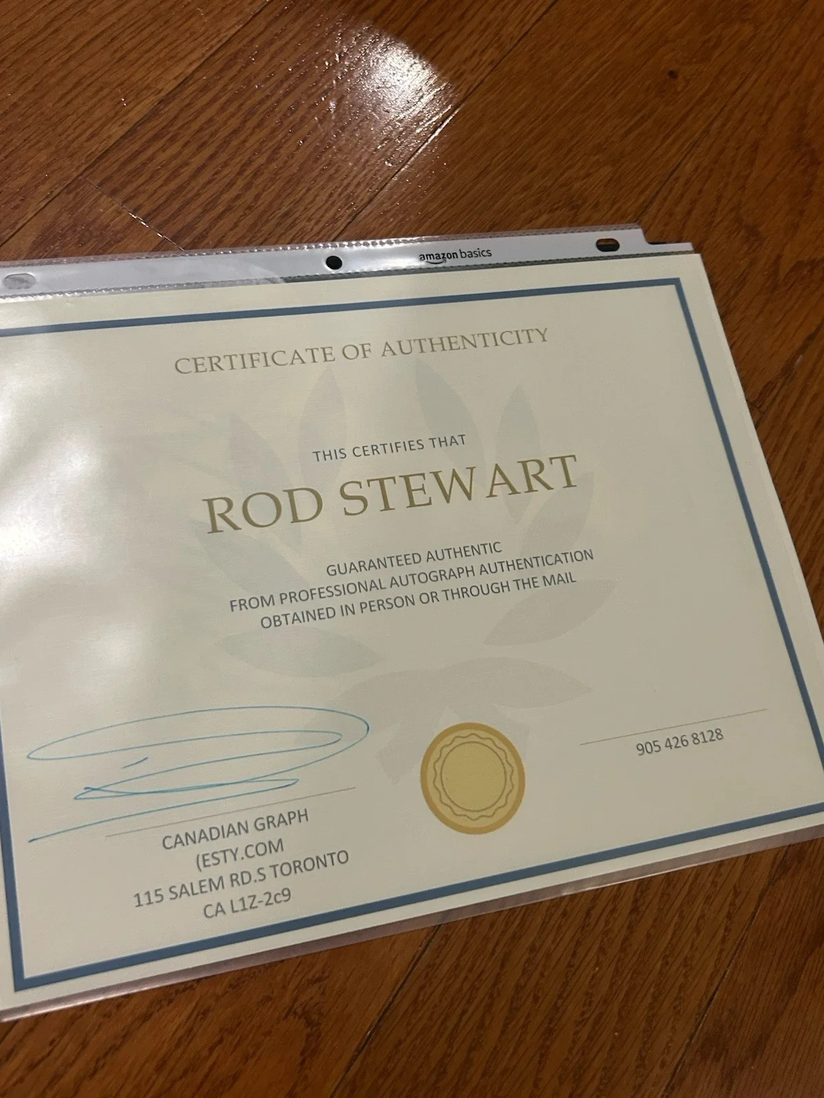 Rod Stewart Autographed Hand Signed Photo 8x10, image 2