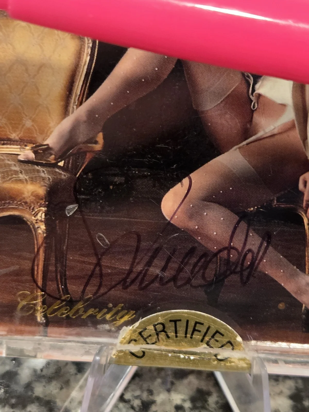 Shannon Tweed — Shannon Tweed Hand Signed Playboy Playmate OTY Auto # 11/50 Card #3ST 1985, image 2
