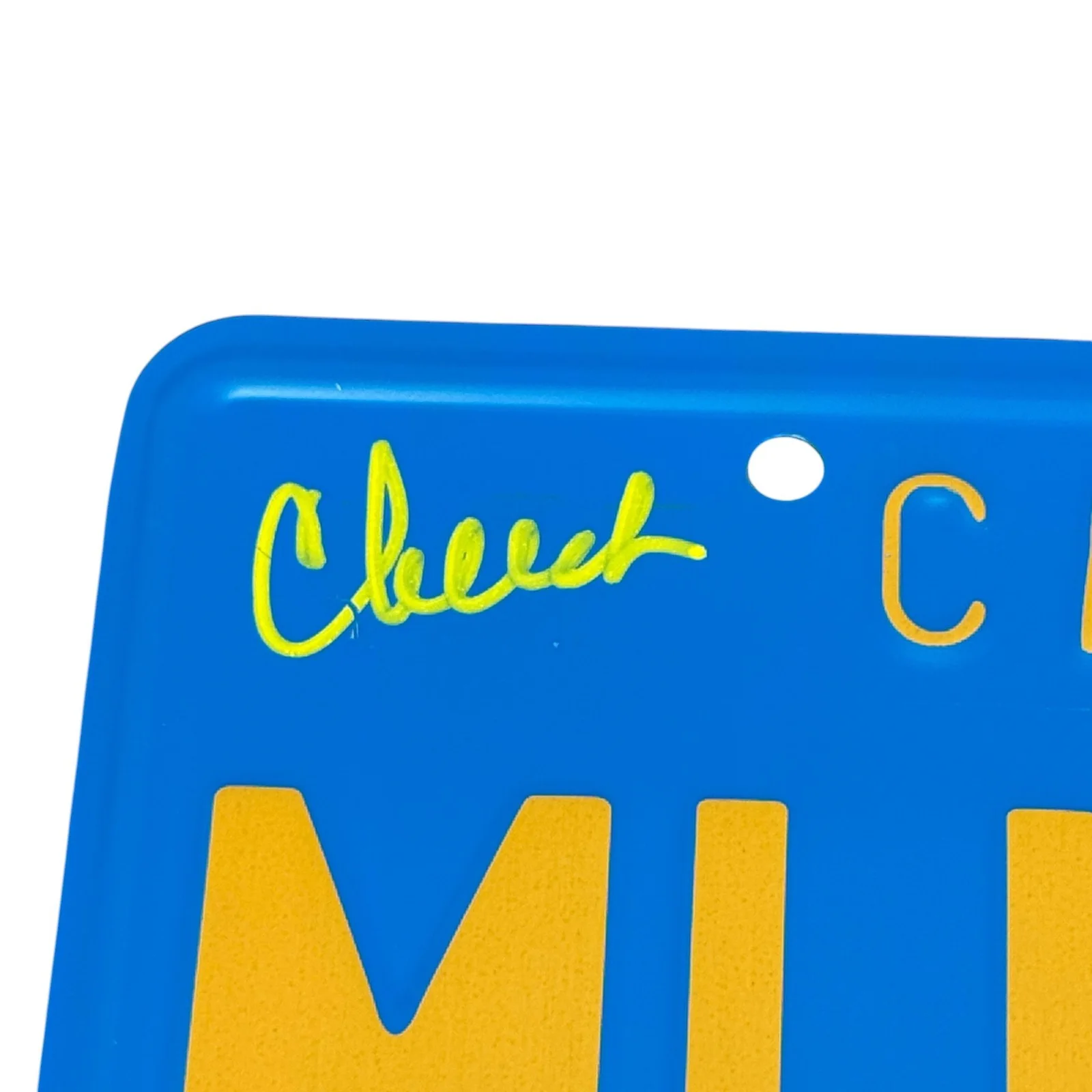Cheech Marin, Tommy Chong — Cheech Marin & Tommy Chong Signed MUF DVR License Plate Autograph Beckett COA, изображение 2