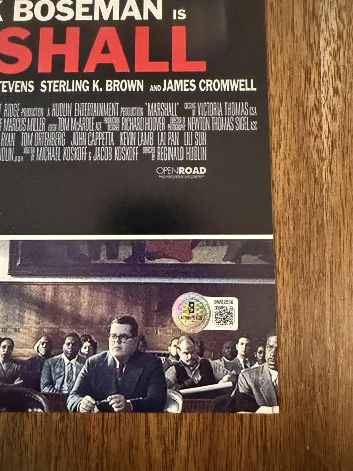Reginald Hudlin 'Marshall’ Movie Director Signed 12x18 Photo Beckett, изображение 2