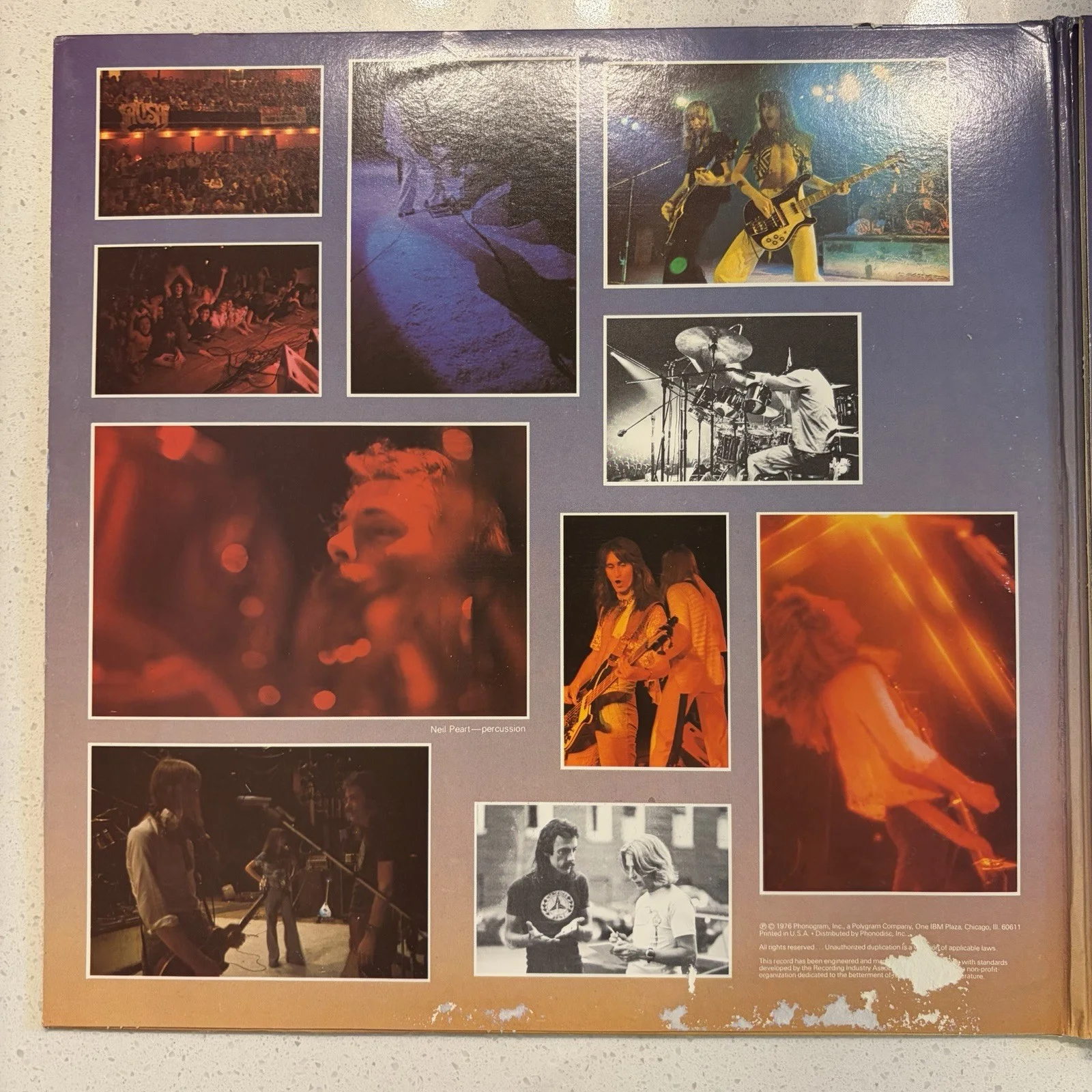 RUSH ~ ALL THE WORLD'S A STAGE-1979-LIVE-MERCURY SRM-2-7508 VG VINYL LP, изображение 2