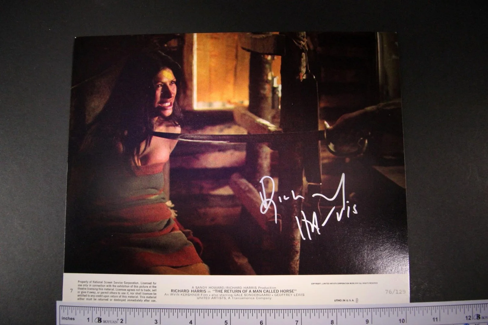 Richard Harris — RICHARD HARRIS (1930-2002) (CAMELOT~THIS SPORTING LIFE) AUTOGRAPH PHOTO~3926