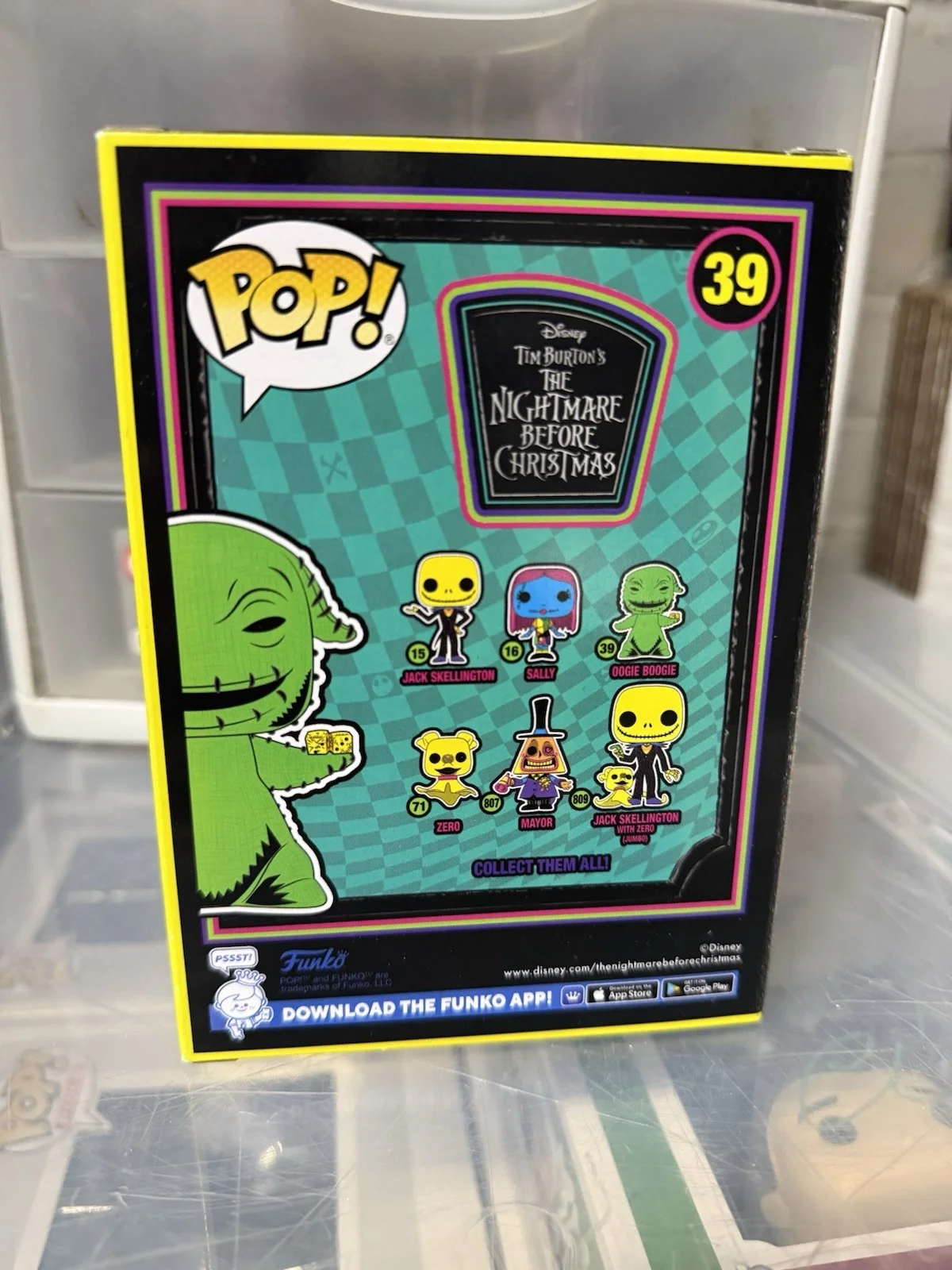 ken page — KEN PAGE SIGNED OOGIE BOOGIE BLACKLIGHT FUNKO POP 39 AUTOGRAPH BECKETT AUTH, image 3