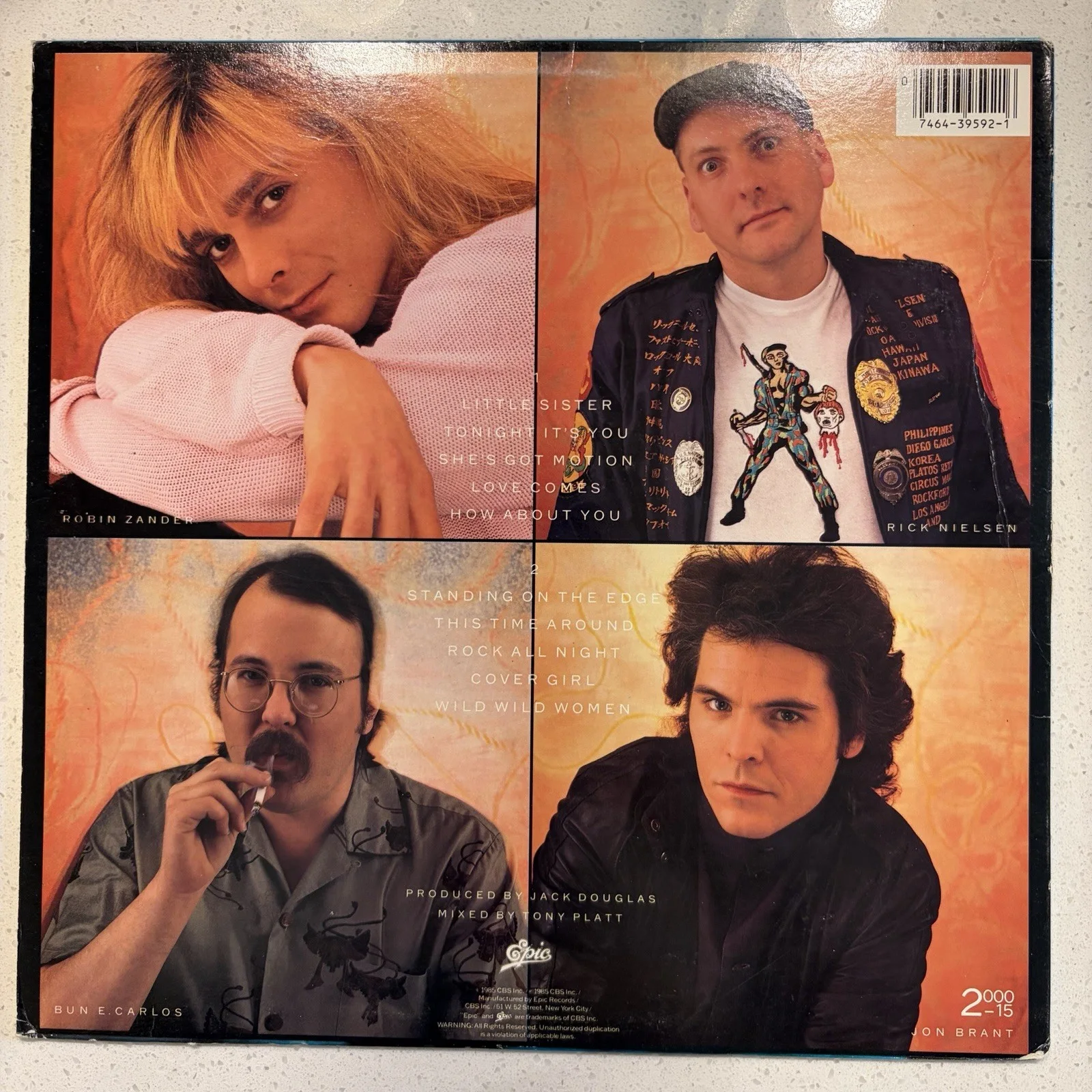 Cheap Trick - Standing On The Edge 1985 Vinyl LP Record EX Condition, image 2