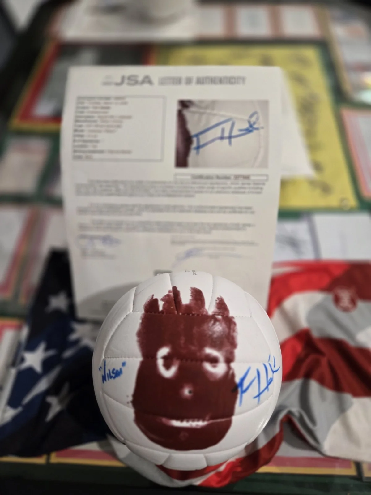 Tom Hanks — Tom Hanks Signed Wilson Cast Away Official Mini VOLLEYBALL INS WILSON JSA LOA