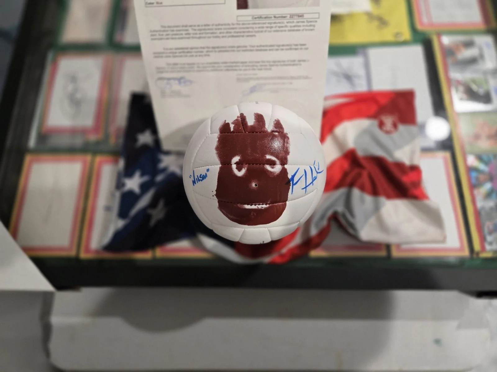 Tom Hanks — Tom Hanks Signed Wilson Cast Away Official Mini VOLLEYBALL INS WILSON JSA LOA, изображение 2