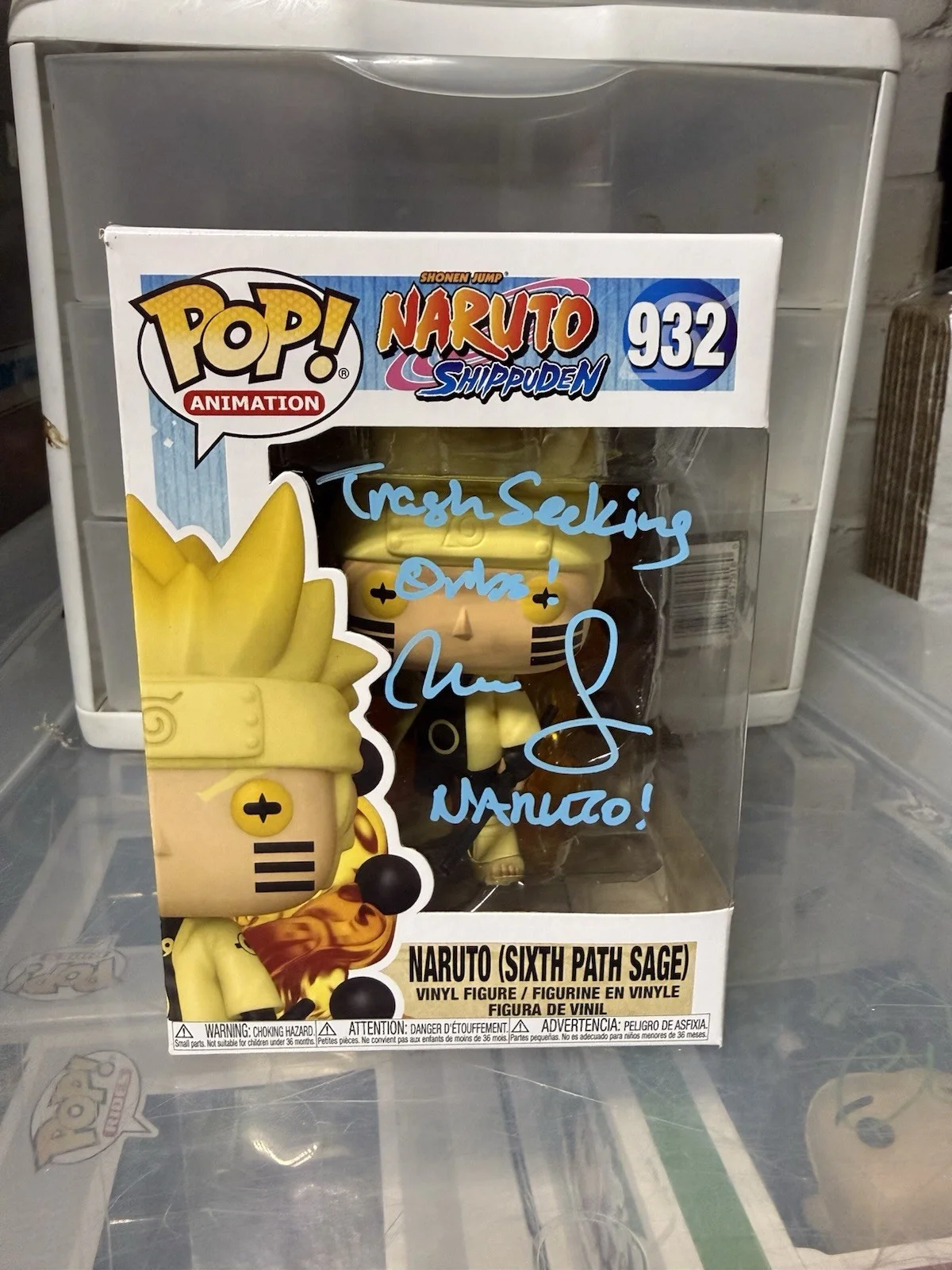 Maile Flanagan — Maile Flanagan Signed Autographed Naruto Six Path Sage Funko Pop Beckett COA B