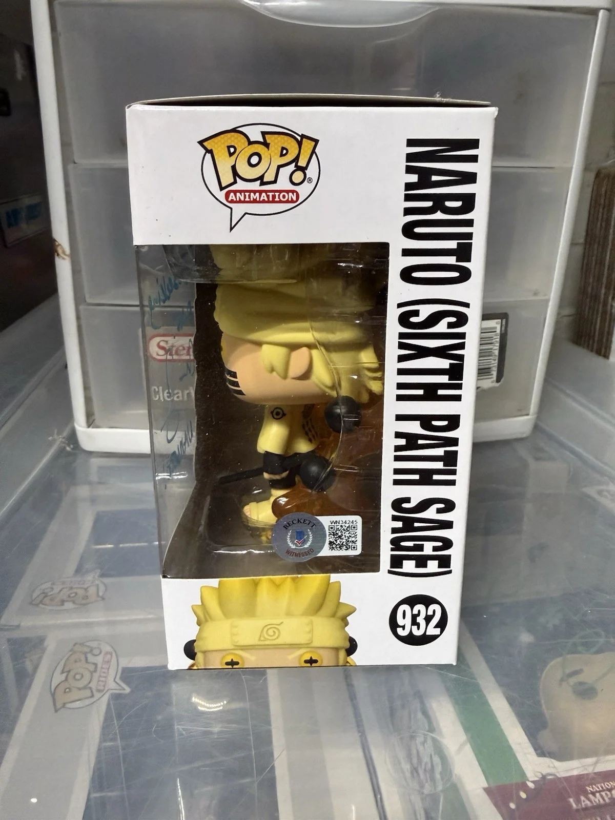 Maile Flanagan — Maile Flanagan Signed Autographed Naruto Six Path Sage Funko Pop Beckett COA B, изображение 2
