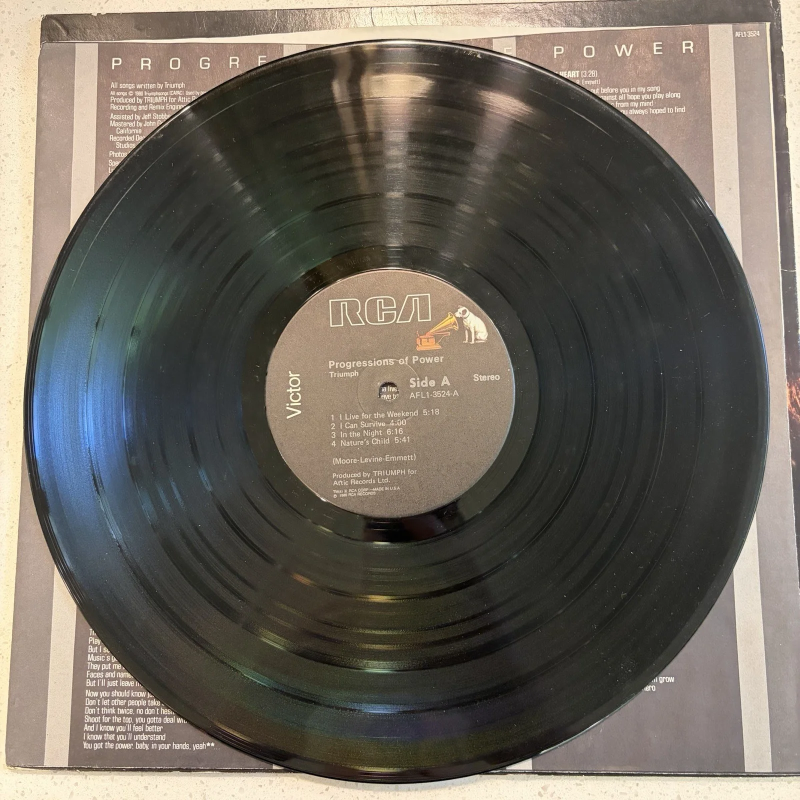 Vinyl Record LP Triumph Progressions of Power VG Original Sleeve RCA, изображение 5