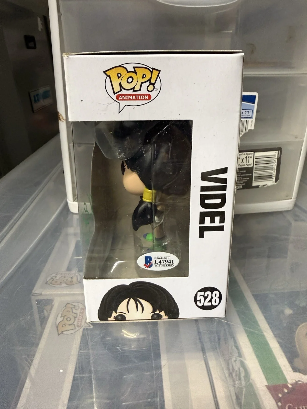 KARA EDWARDS — Videl Signed Funko Pop Dragon Ball Autograph Kara Edwards Anime DBZ Beckett COA, image 2