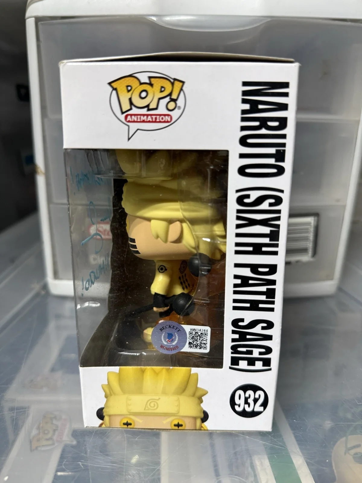 Maile Flanagan — Maile Flanagan Signed Autographed Naruto Six Path Sage Funko Pop Beckett COA D, image 2