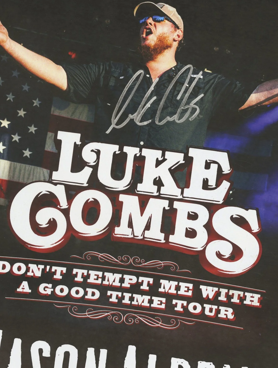 Luke Combs autographed gig poster, image 2