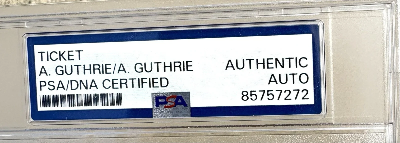 ARLO GUTHRIE SIGNED Ticket Stub PSA/DNA Auto Slabbed 1996 Boulder Colorado, image 2
