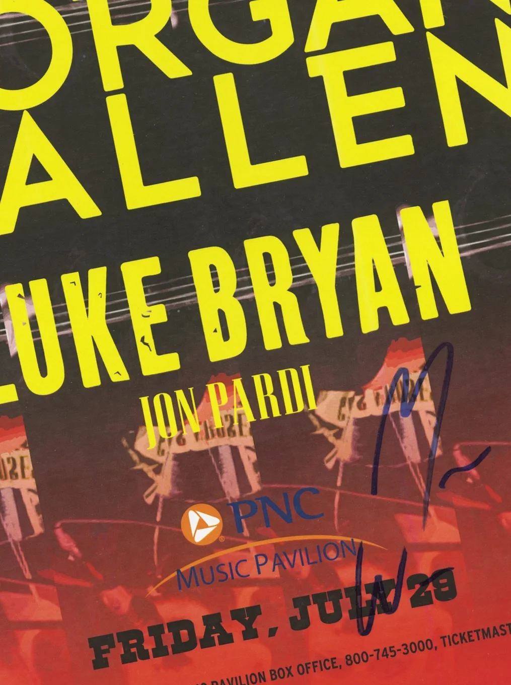 Morgan Wallen autographed gig poster, image 2