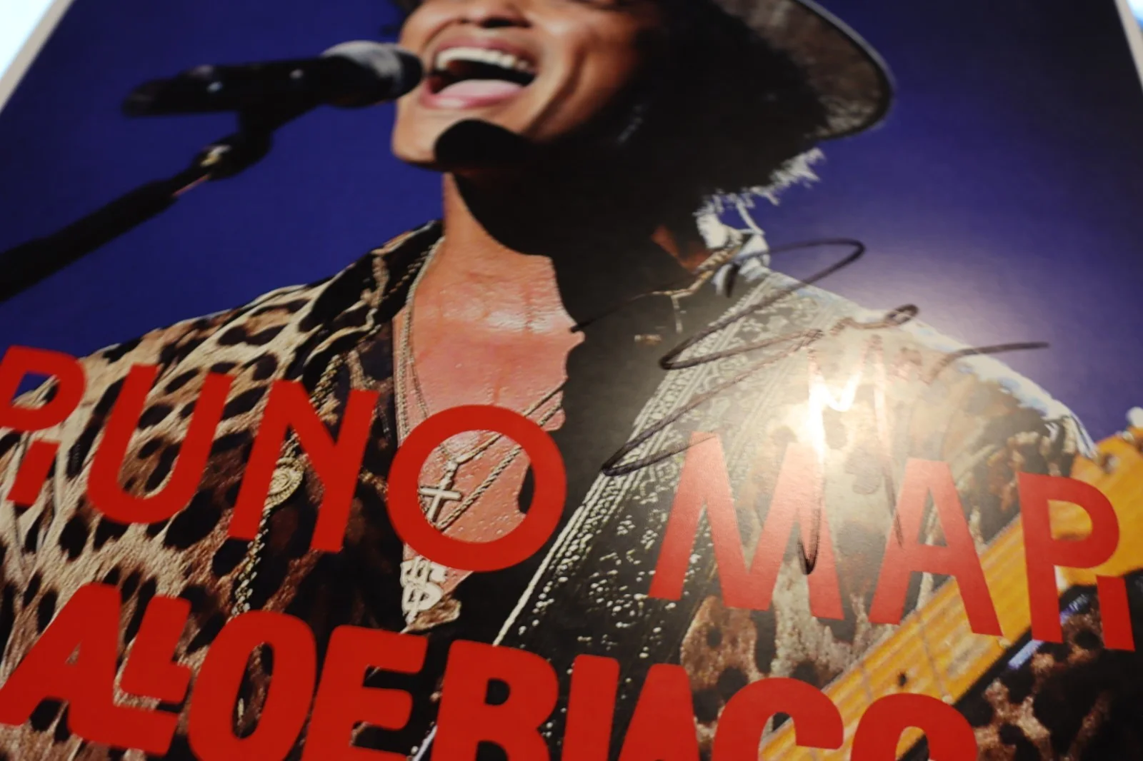 Bruno Mars autographed gig poster, image 2