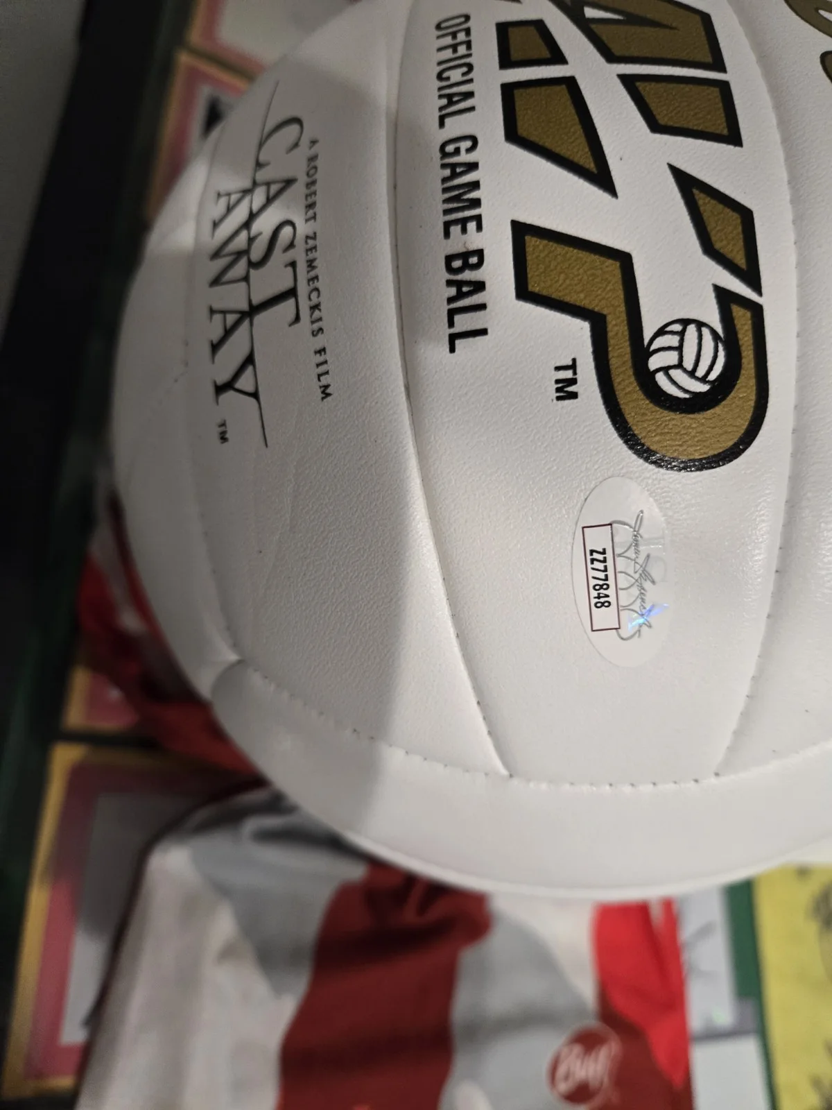 Tom Hanks — Tom Hanks Signed Wilson Cast Away Official VOLLEYBALL Insc WILSON JSA HOLO LOA, image 5