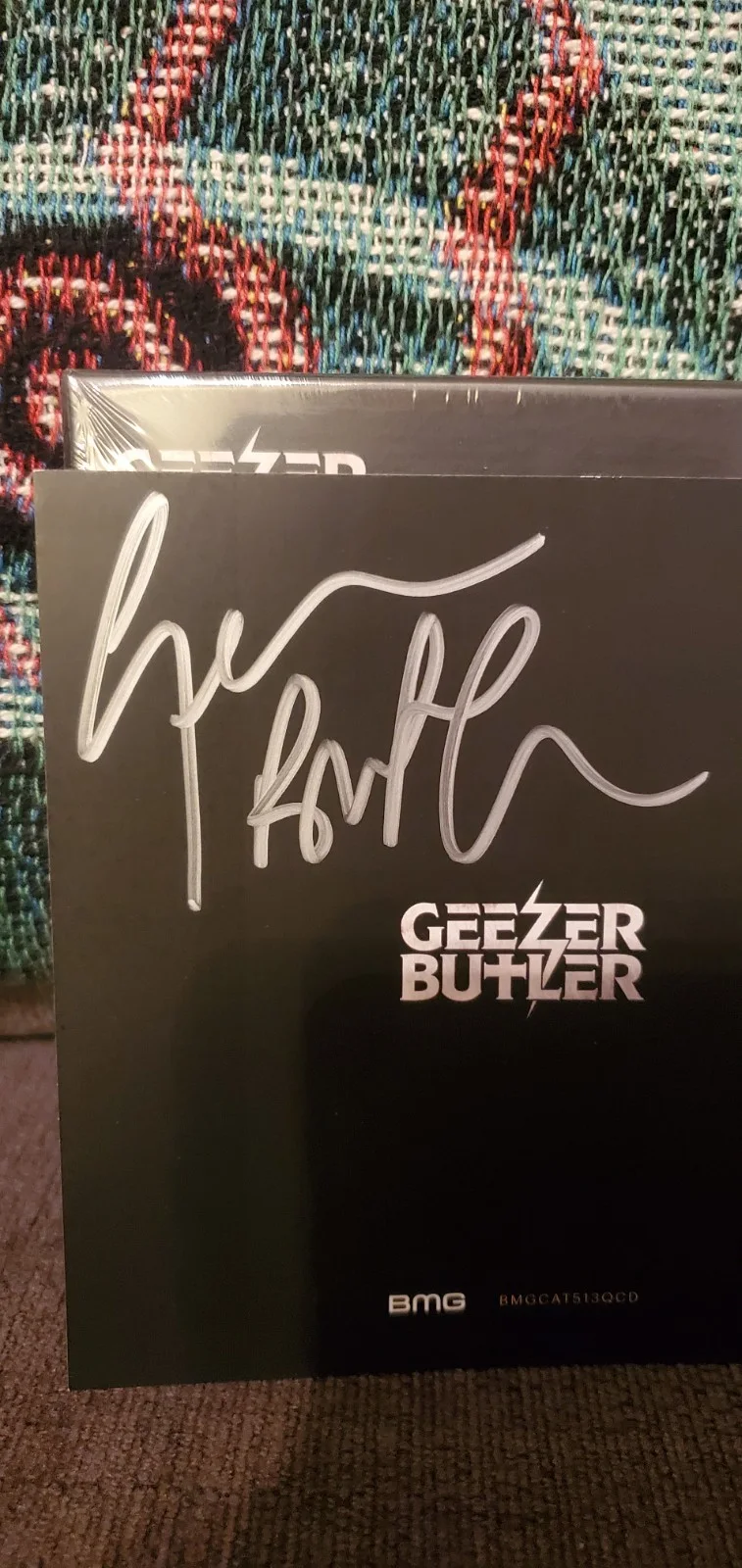 Geezer Butler SIGNED Manipulations Of The Mind 4 cd box set black sabbath ozzy, image 2