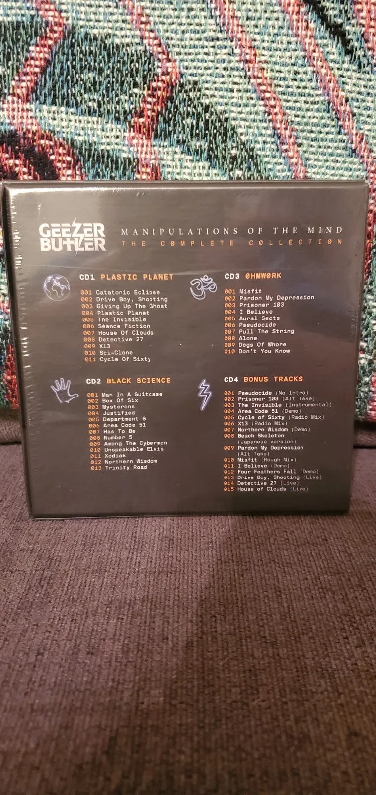 Geezer Butler SIGNED Manipulations Of The Mind 4 cd box set black sabbath ozzy, image 4