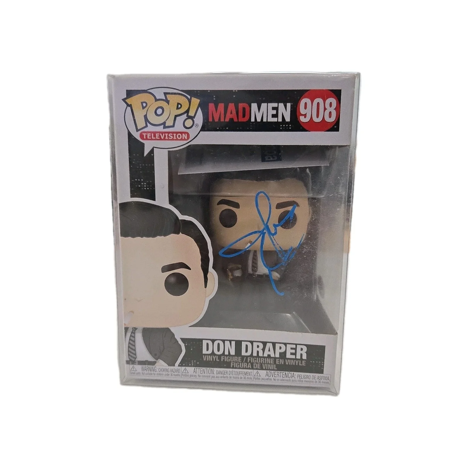 Jon Hamm — Jon Hamm signed Don Draper Mad Men Funko Pop! #908 Figure w/COA