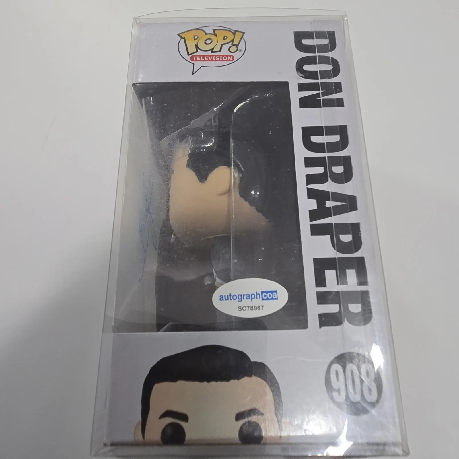 Jon Hamm — Jon Hamm signed Don Draper Mad Men Funko Pop! #908 Figure w/COA, изображение 3
