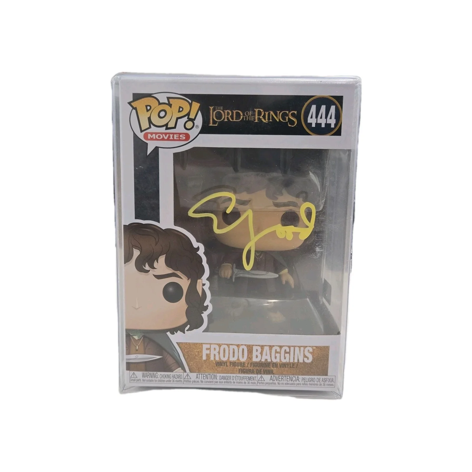 Elijah Wood — Elijah Wood Signed Funko Frodo Baggins Lord of the Rings #444 Beckett COA