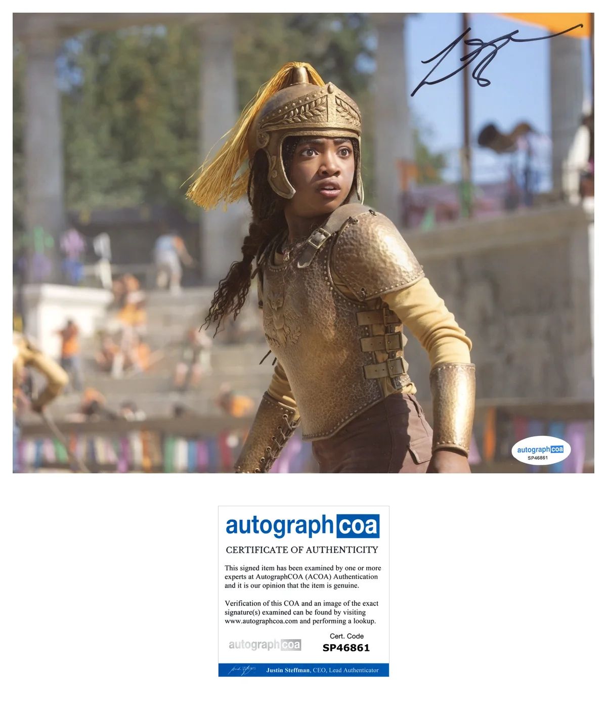Leah Jeffries Percy Jackson Autographed Signed 8x10 Photo ACOA, изображение 2