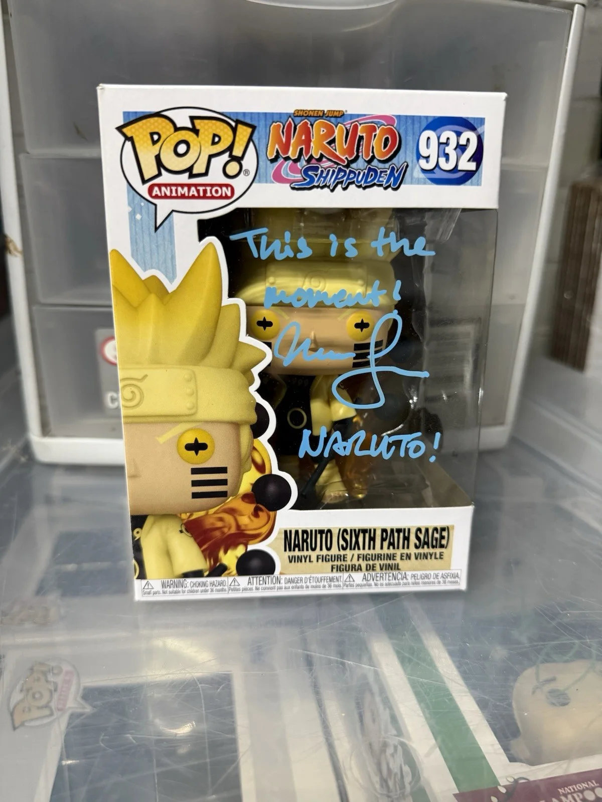 Maile Flanagan — Maile Flanagan Signed Autographed Naruto Six Path Sage Funko Pop Beckett COA A