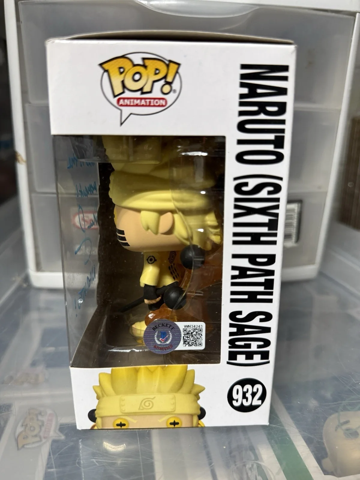 Maile Flanagan — Maile Flanagan Signed Autographed Naruto Six Path Sage Funko Pop Beckett COA A, image 2