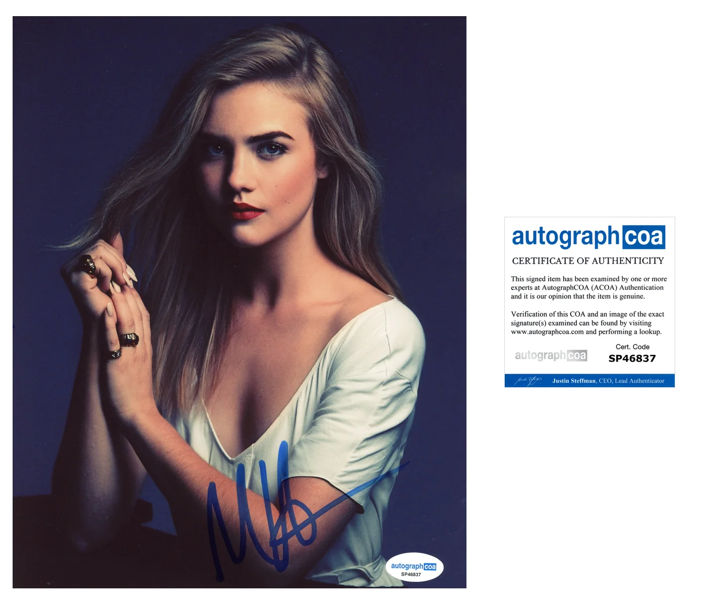 Maddie Hasson Sexy Autographed Signed 8x10 Photo ACOA, изображение 2